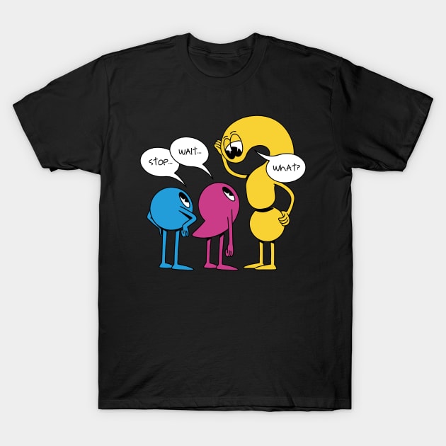 Wait What Funny Punctuation T-Shirt by Visual Vibes